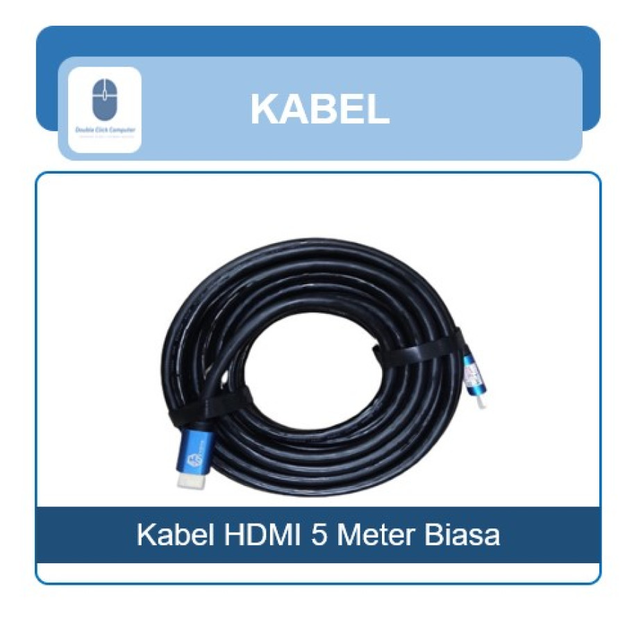 Kabel HDMI Biasa - 5 meter - depan