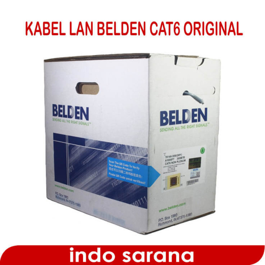 Kabel LAN Belden Cat 6 7814A Original - 305M (1000ft) - depan