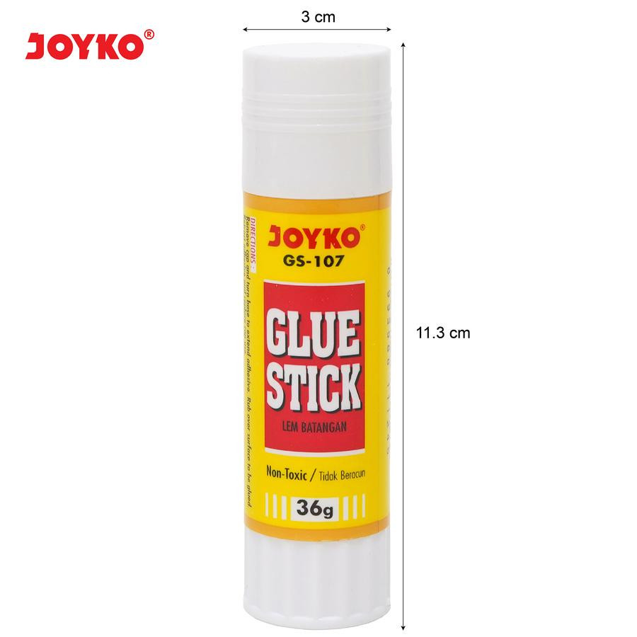 Lem Kertas Stick 36 gr Joyko - samping