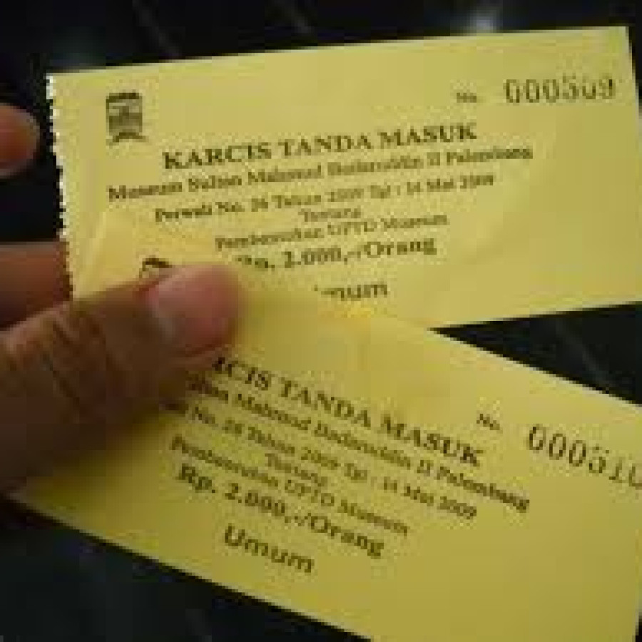 KARCIS TANDA MASUK - depan