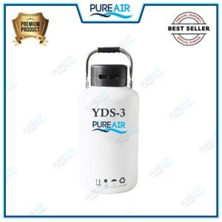 Tabung Dewar Liquid Nitrogen Cair 3 Liter - Dewar YDS 3 Liter - depan