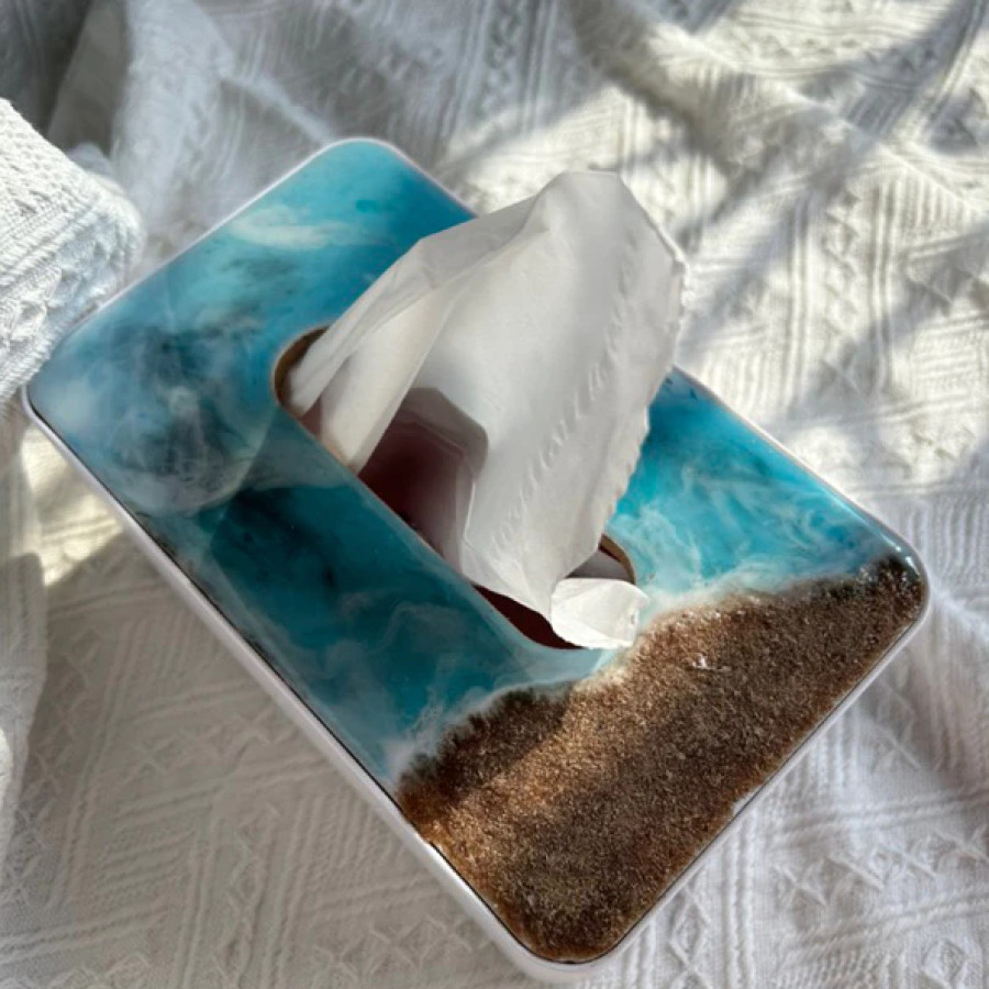 Cinderamata / Souvenir Wadah Tisu Resin Custom - utama
