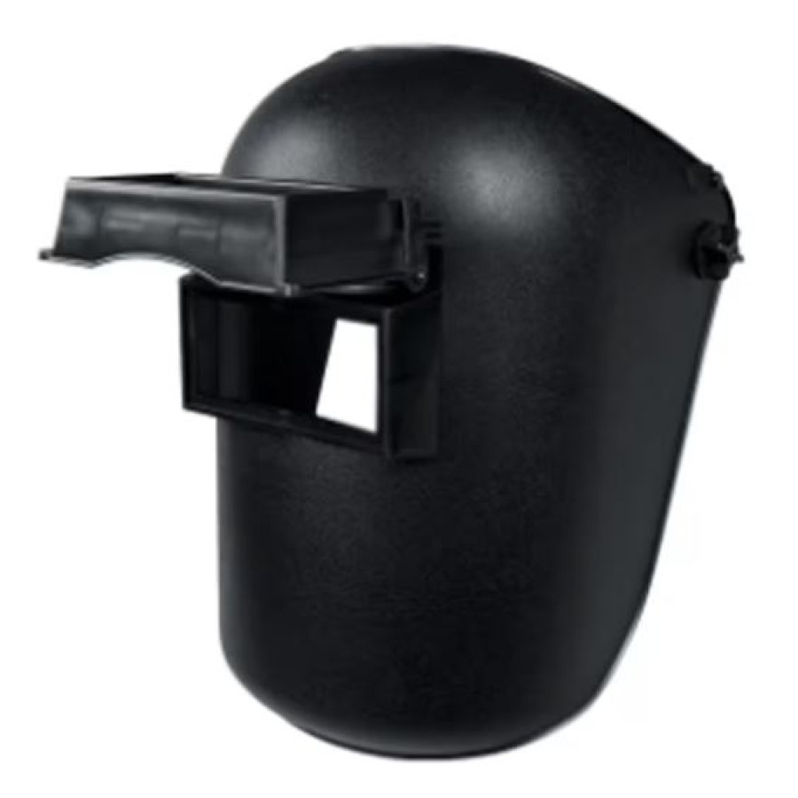 Helm Las Helm Las Blue Eagle hitam standar - depan