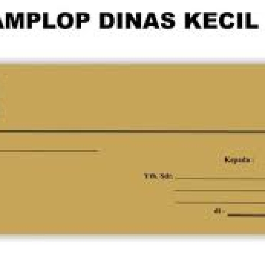 Cetak Amplop Kop Dinas Kecil