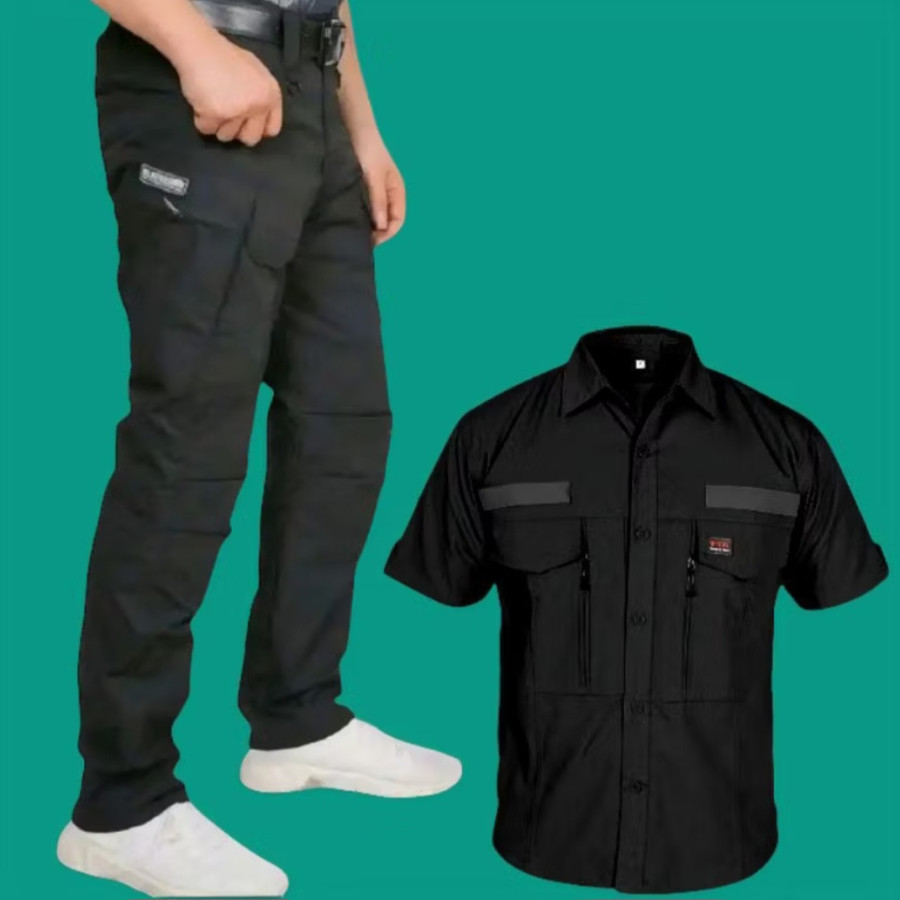 Setelan Kemeja Tactical W-Tac dan Celana Blackhawk Panjang - samping