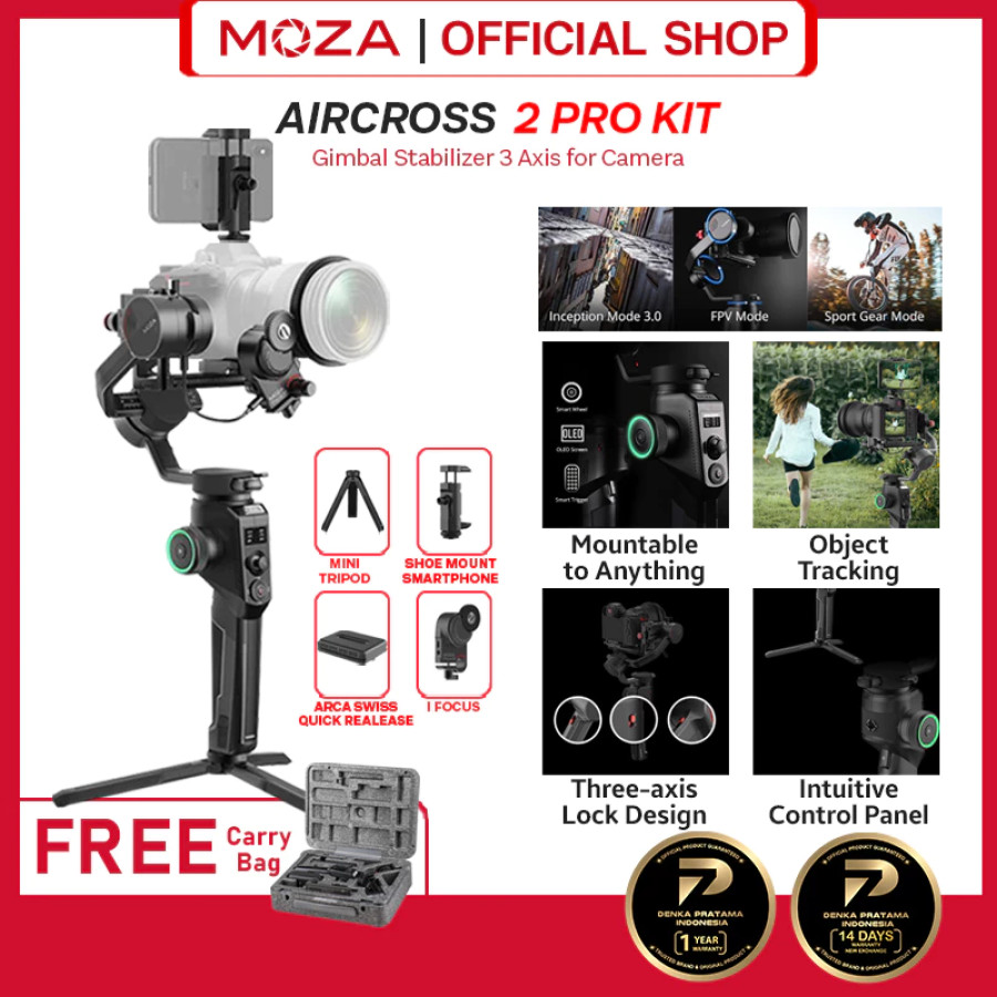 Gimbal Stabilizer Moza - depan