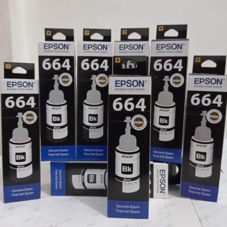 Tinta Epson 664 Black - depan
