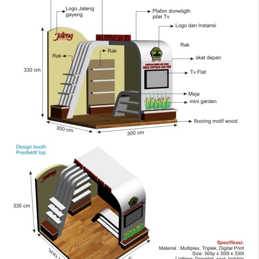 Paket Sewa Stand Spesial Desain - detail