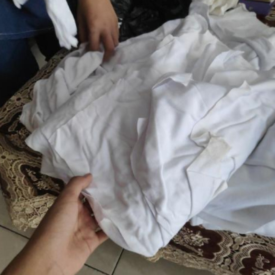 Majun Kain Lap Katun Putih Serap Air 1 Kilo - depan