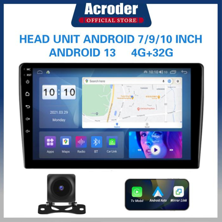 Head Unit  Mobil 10 inch Android
