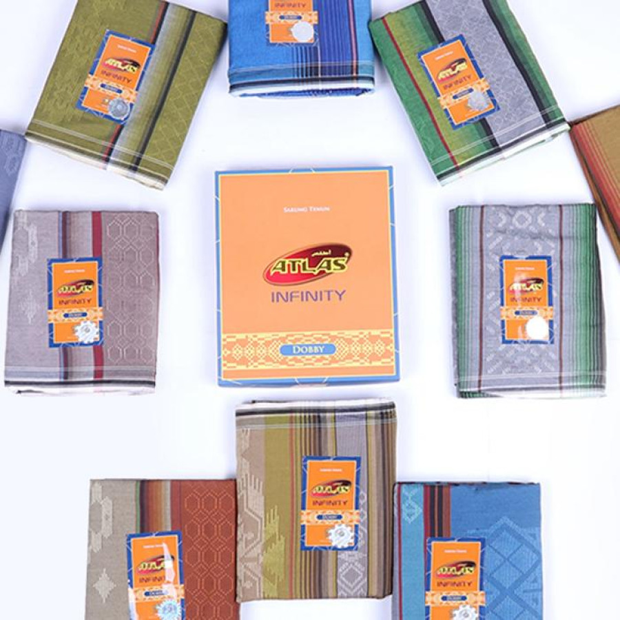 Sarung ATLAS Tenun Doby Kom