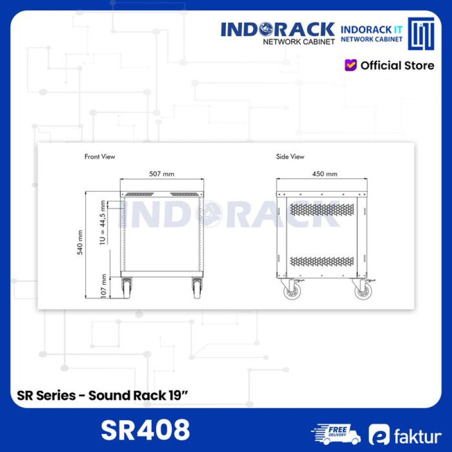 RAK AUDIO U8 - samping