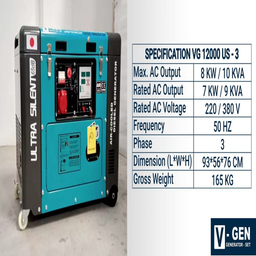 GENSET V-GEN / VG12000US - depan