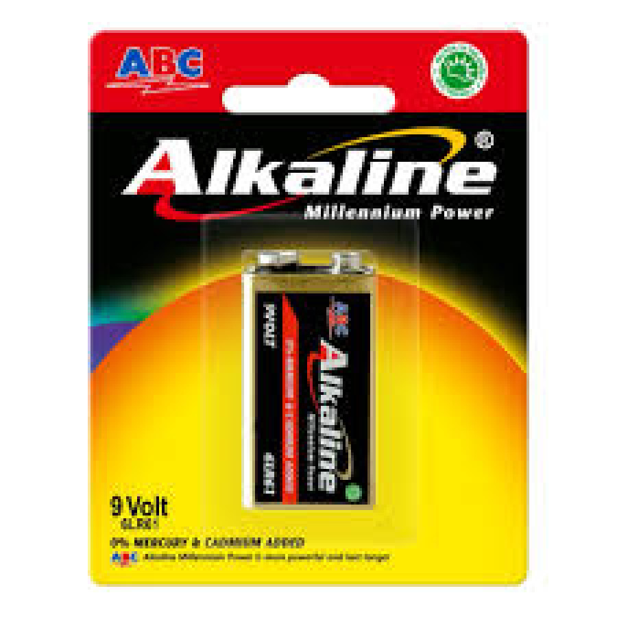 Batu Baterai Kotak alkaline 9 Volt