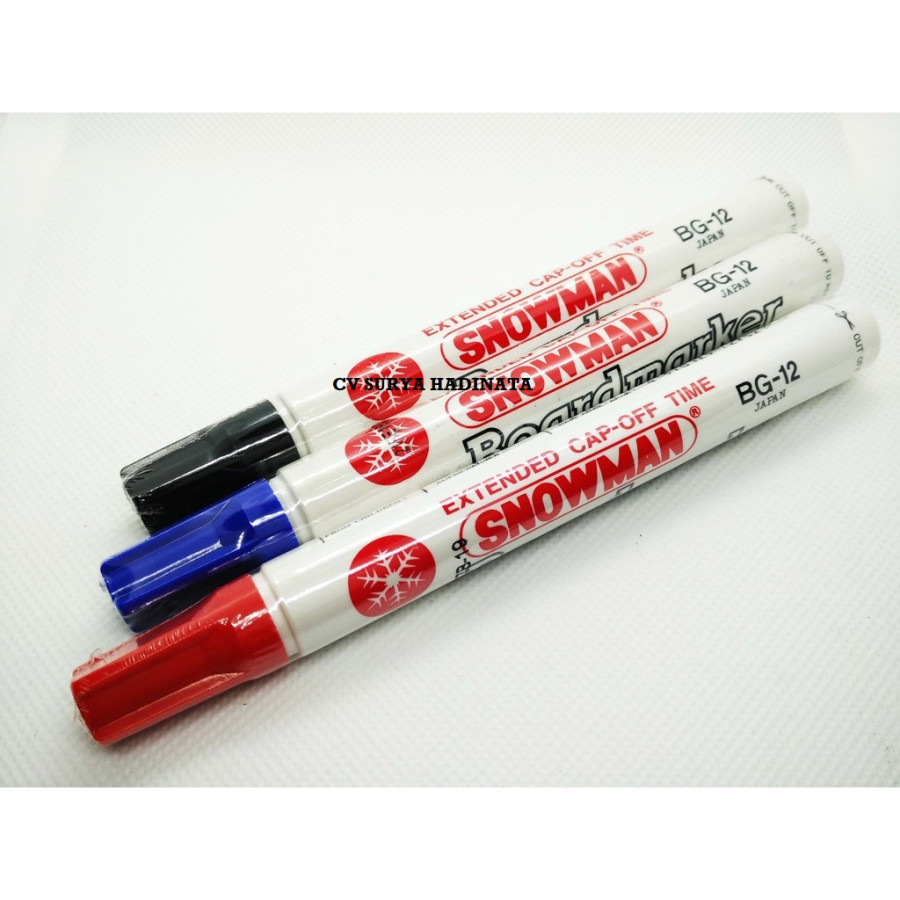 SPIDOL BOARDMARKER MERAH HITAM BIRU SNOWMAN