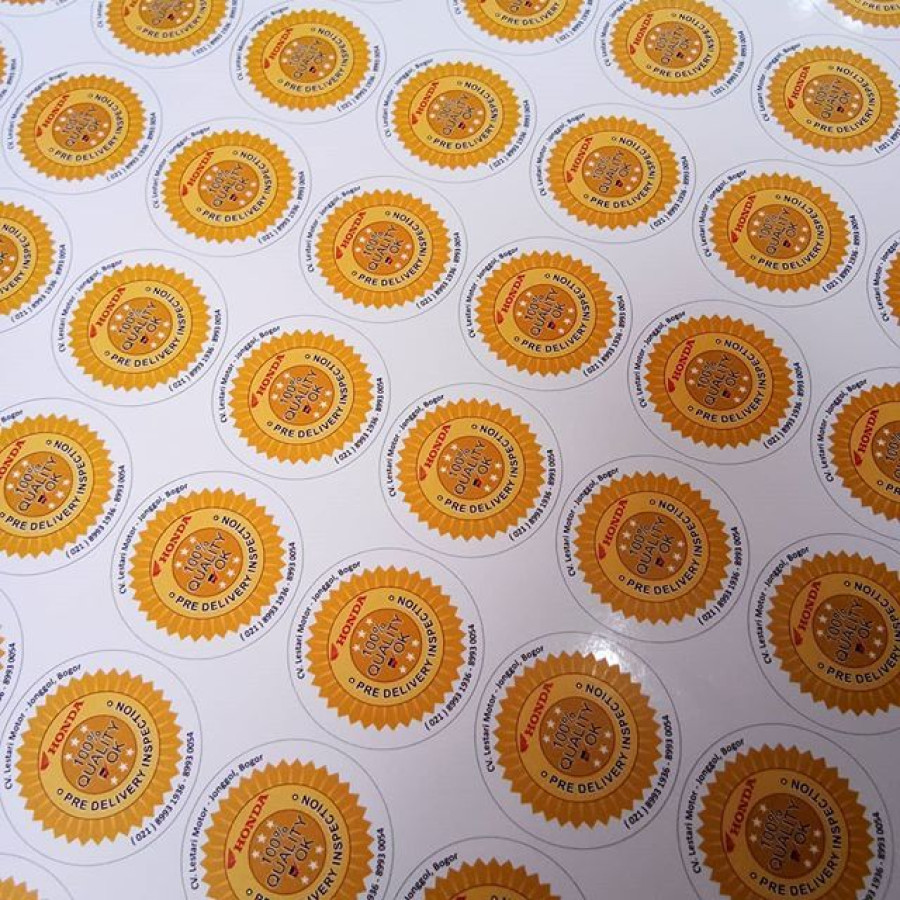 Stiker Vinil Cutting - depan