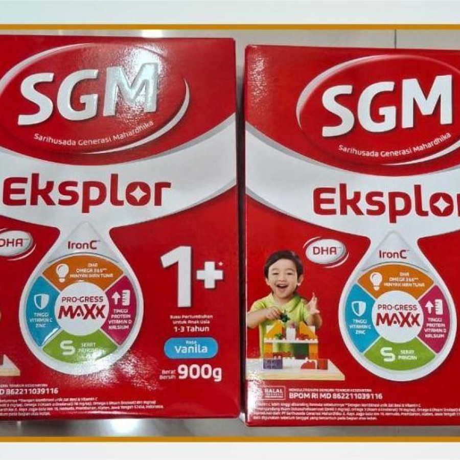 SUSU SGM 1+ RASA VANILLA (900 GRAM x 2 DUS)