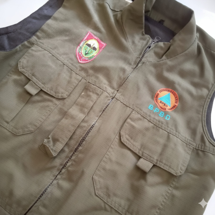 Rompi Bahan Ripstop dengan Furing - detail