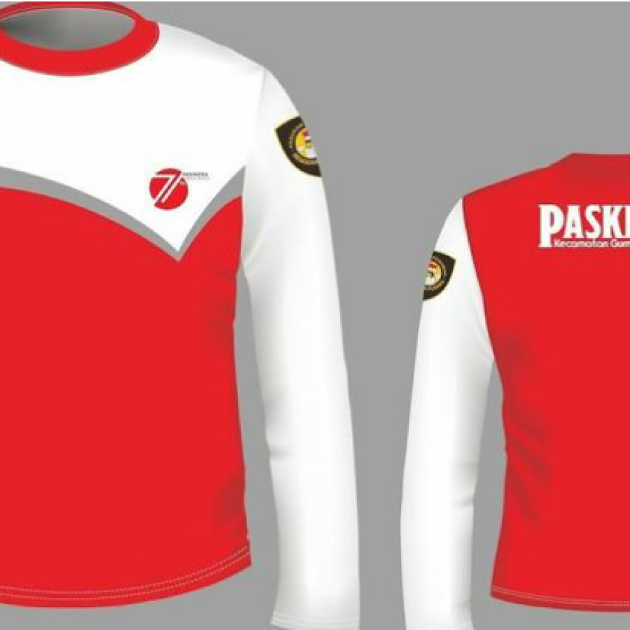 Kaos / Baju paskibra custome bisa desain sendiri - detail