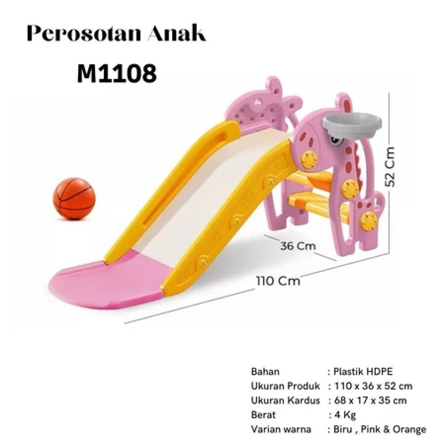 Set Permainan Anak (Matras Puzzle, Kuda Goyang, dan Perosotan) - detail