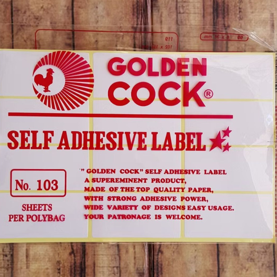 Stiker label 103