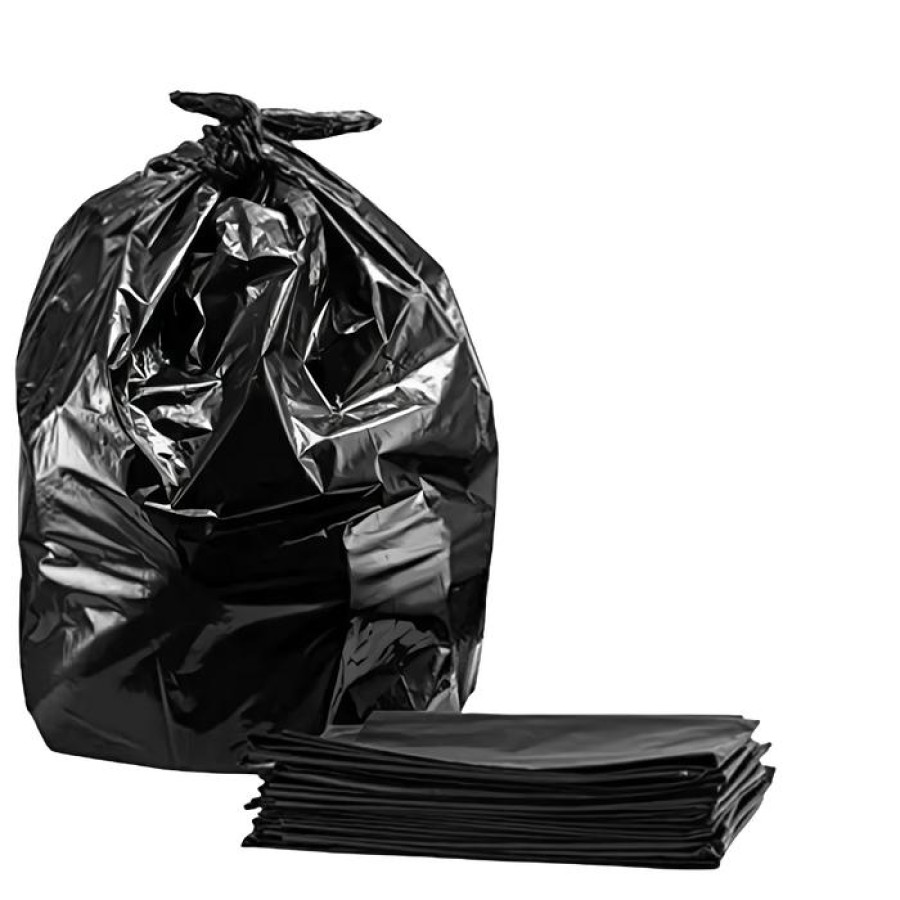 Plastik Sampah TRASH BAG Kantong Sampah Hitam Ukuran 80X100 - TRASHBAG - samping