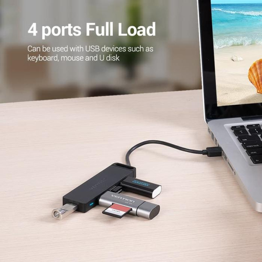 VENTION 4-Port Hub 3.0 GRAY 1M - CHL - samping