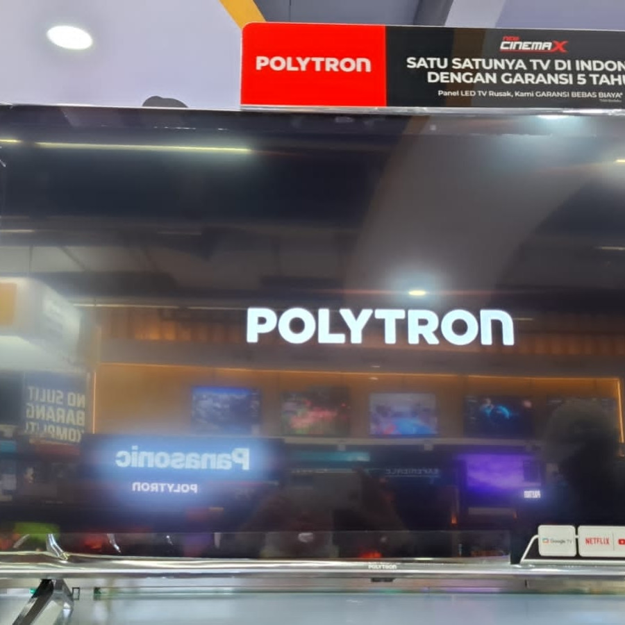 POLYTRON 4K UHD Smart Google TV 43 Inch - utama