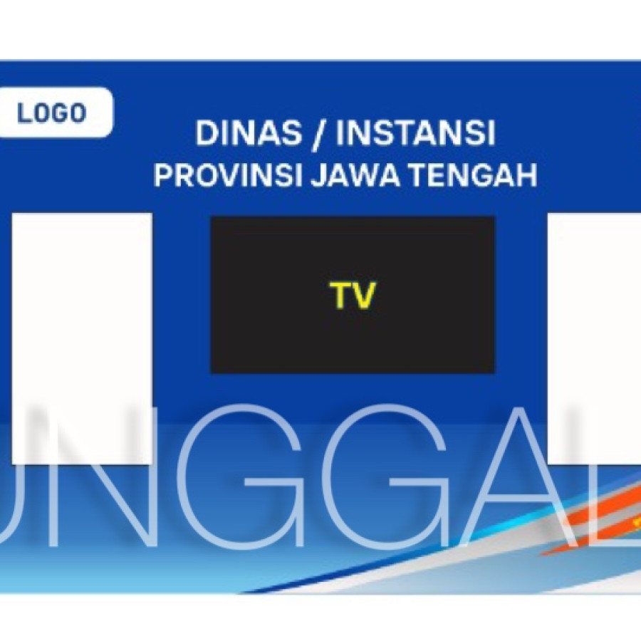 DEKORASI STAND PAMERAN UNT 2 TENDA SARNAFILE UKURAN @3X3 LENGKAP AKSESORIS - detail