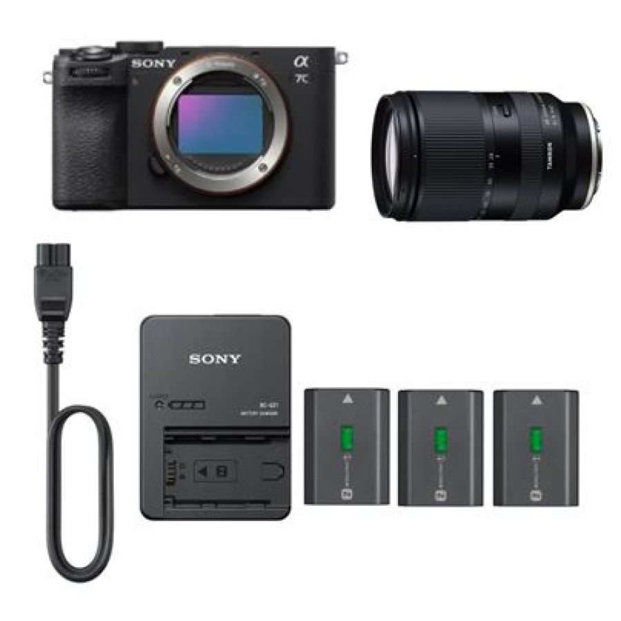 PAKET SONY ALPHA A7C II + LENSA + 3 BATRAI & CHARGER