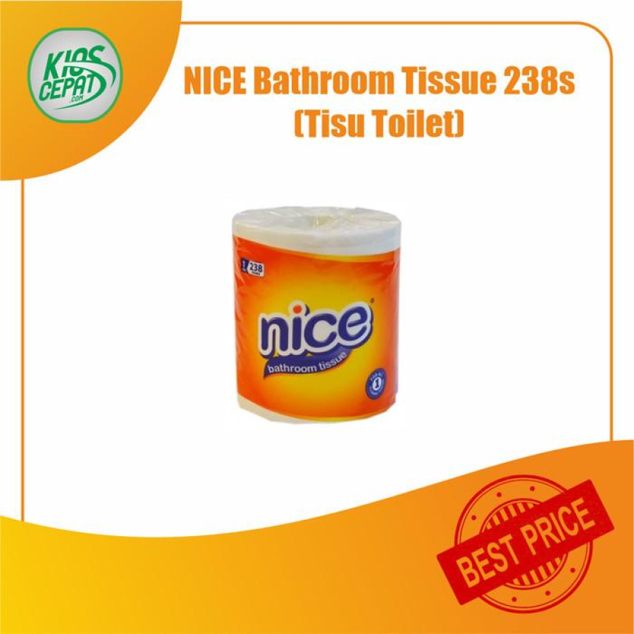 Nice Core Emboss Tissue Tisu Toilet Roll [238 sheets/ Roll] - samping