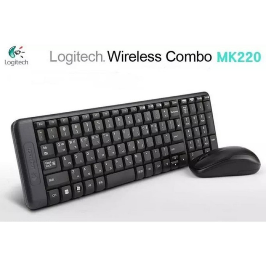 Keyboard Mouse Logitech MK220 - depan
