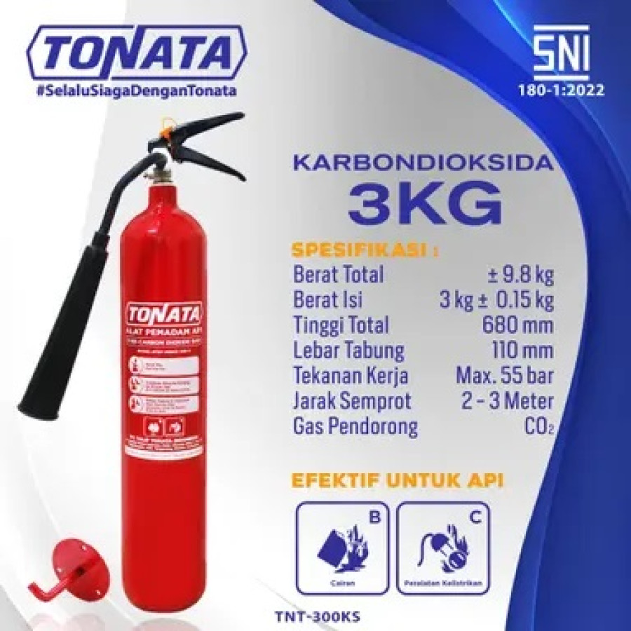 APAR TONATA SNI 3KG KARBONDIOKSIDA (CO2) - depan