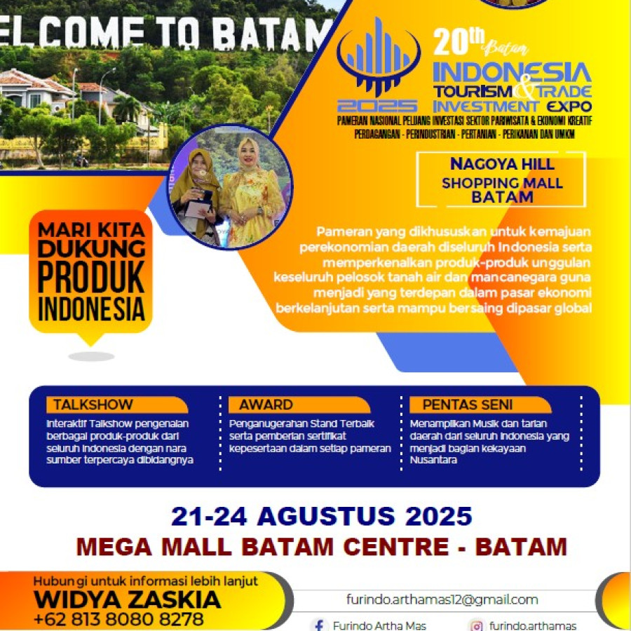 INDONESIA TOURISM And TRADE INVESTMENT EXPO 2025 Prioritas Batam - utama