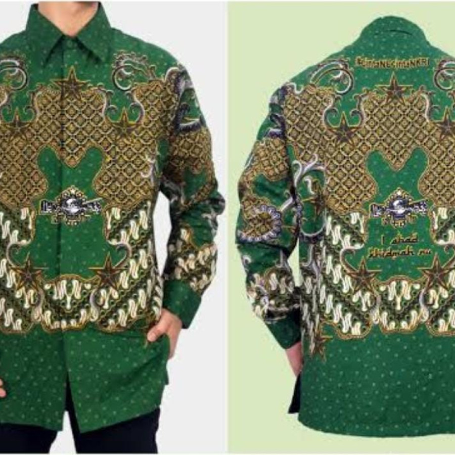 Baju batik Hijau