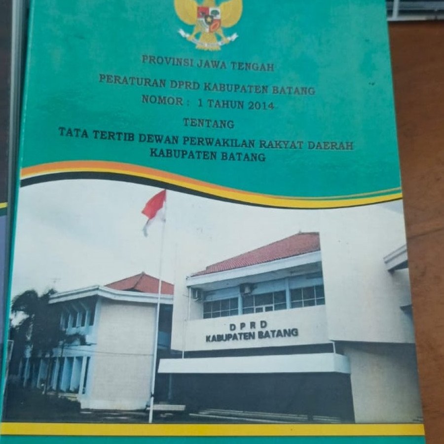BUKU SALINAN TATA TERTIB DPRD - depan