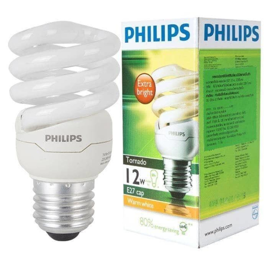 Lampu Ulir Philips Tornado 12 Watt
