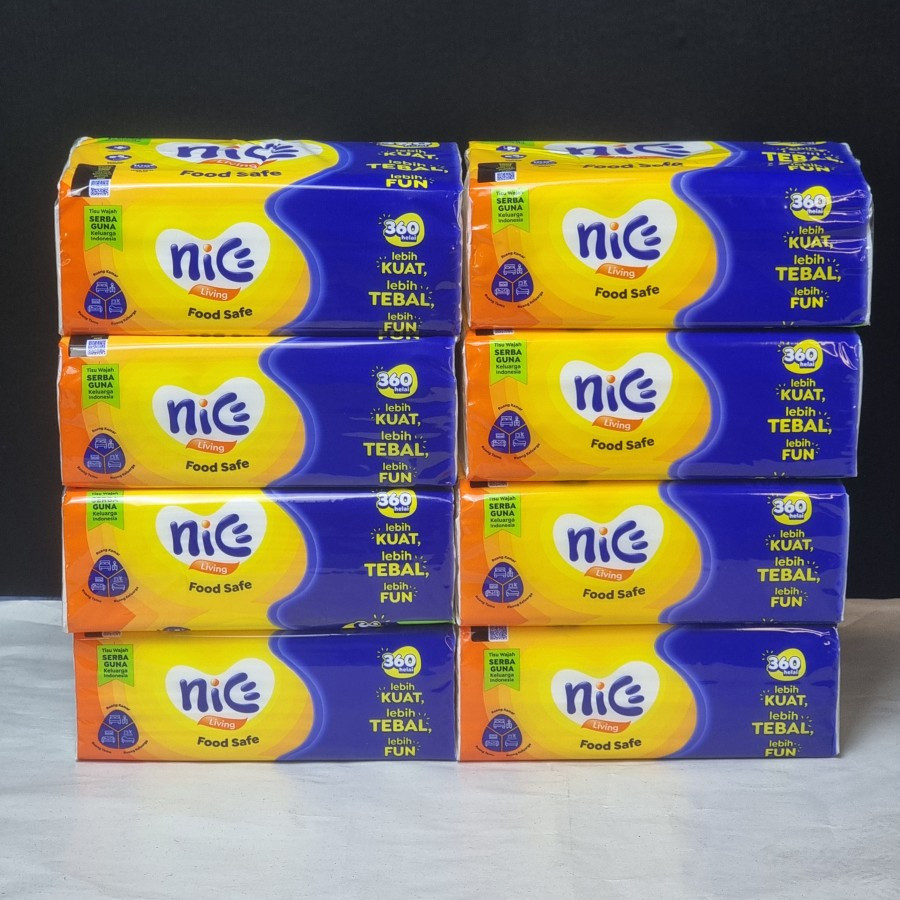 TISSUE NICE 8 Pcs 180 Sheet - depan
