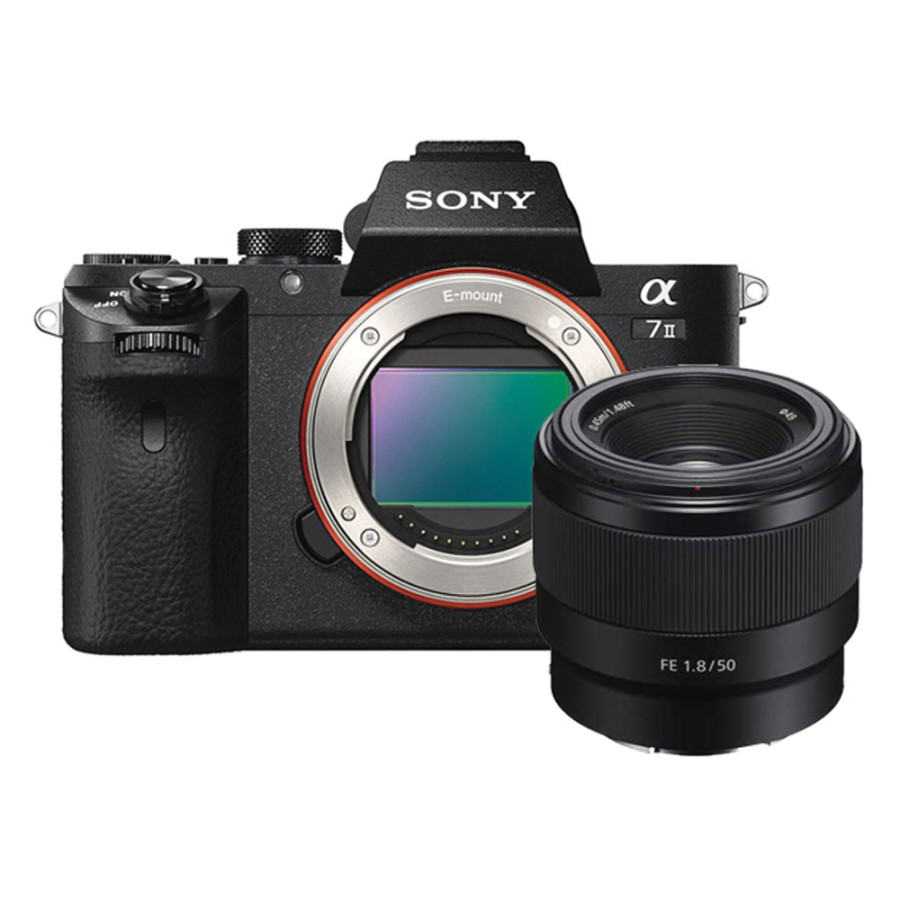 SONY Alpha a7 III Mirrorless Digital Camera With 50 mm+ FE 28-70mm Lens - depan