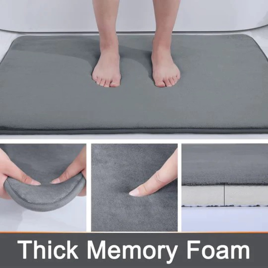 Keset Kaki Anti Slip Serap Air Memory Foam Anti Slip Super 80x50cm - utama
