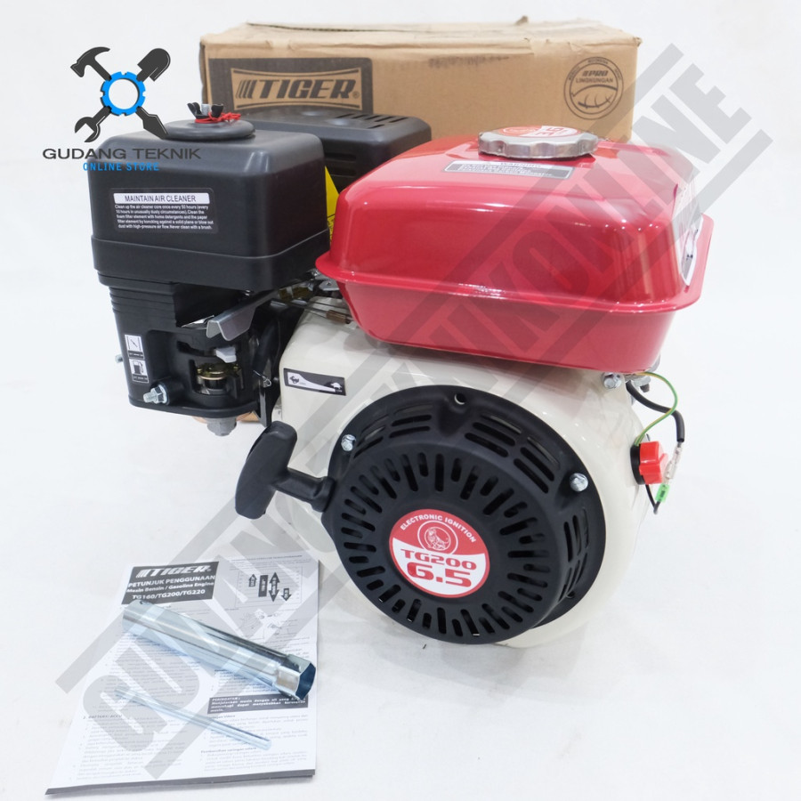 MESIN PENGGERAK BENSIN ENGGINE TIGER TG200 6,5HP GX200 - utama