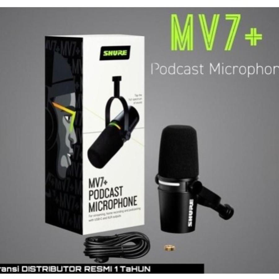 Mic Podcast Shure MV7+ Dynamic