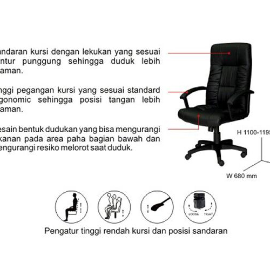 Kursi Direktur Activ Kent KD 101 - depan