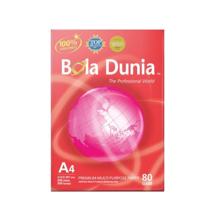 kertas HVS Bola Dunia A4 80 Gsm