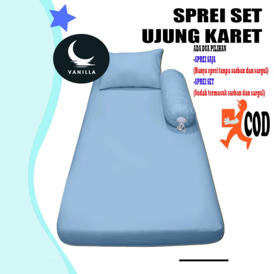 Sprei tempat tidur Polos