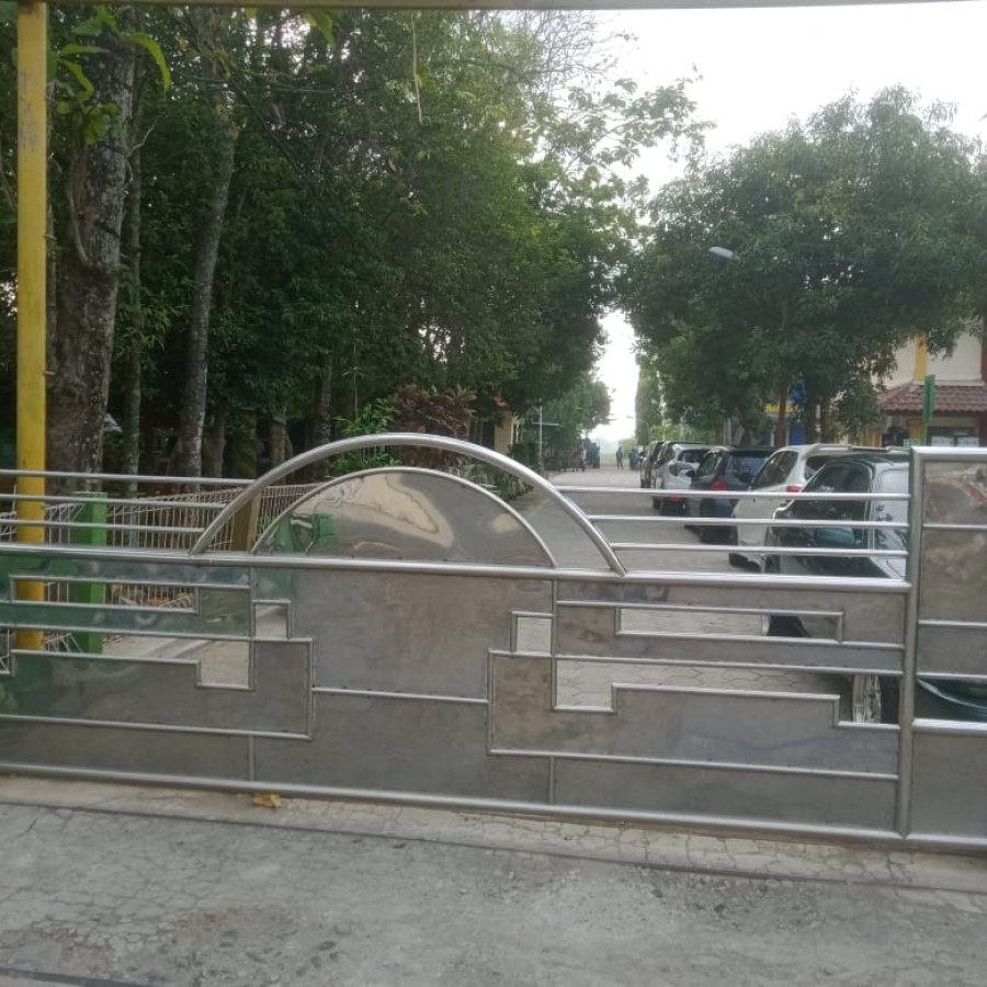 pintu pagar stainless steel - utama