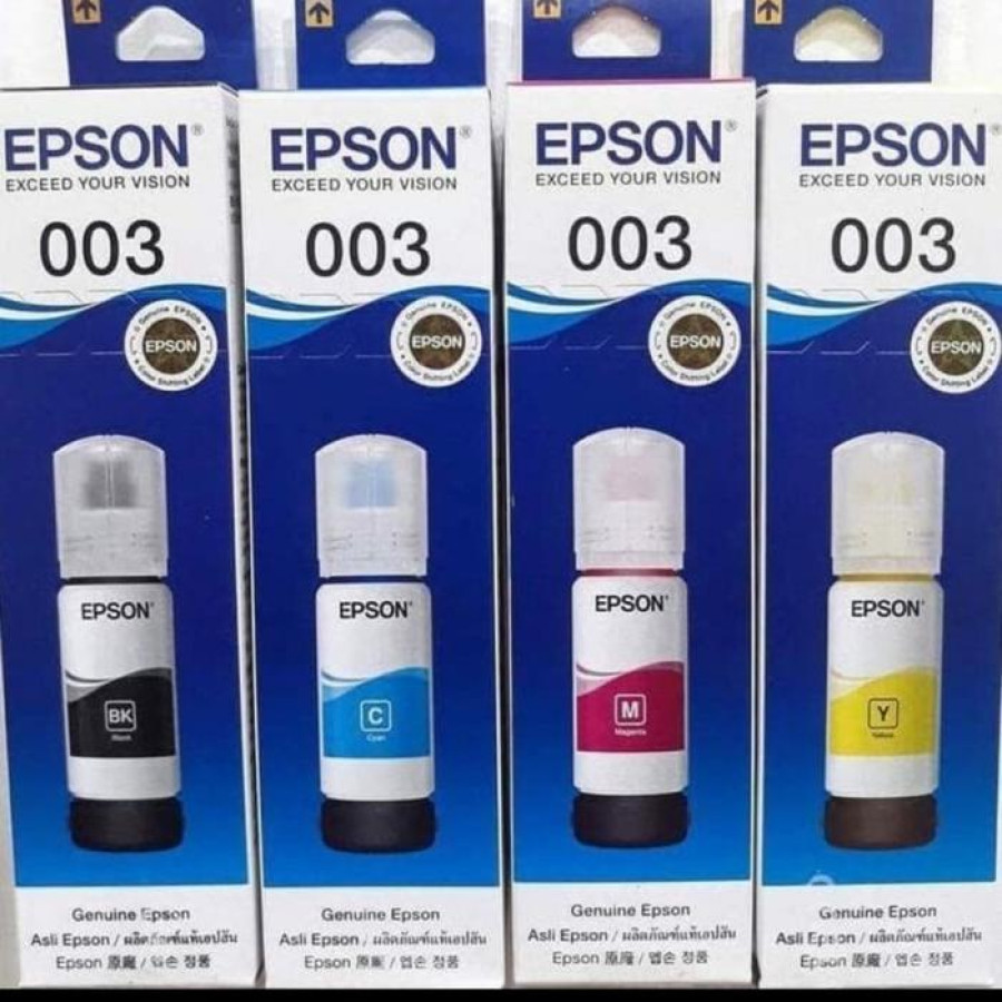 TINTA PRINTER EPSON 003 BALCK, MAGENTA, CYAN, YELLOW