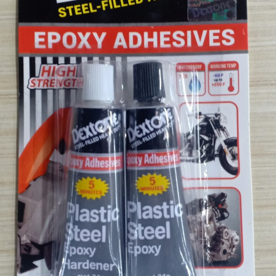 LEM DEXTONE PLASTIK STEEL ( lem besi )