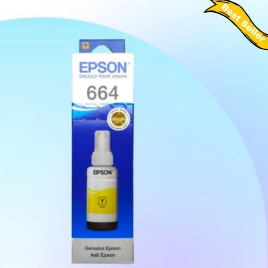 Tinta Epson 664 Black Original L100,L110,L120,L200,L220 - Hitam/Warna - depan
