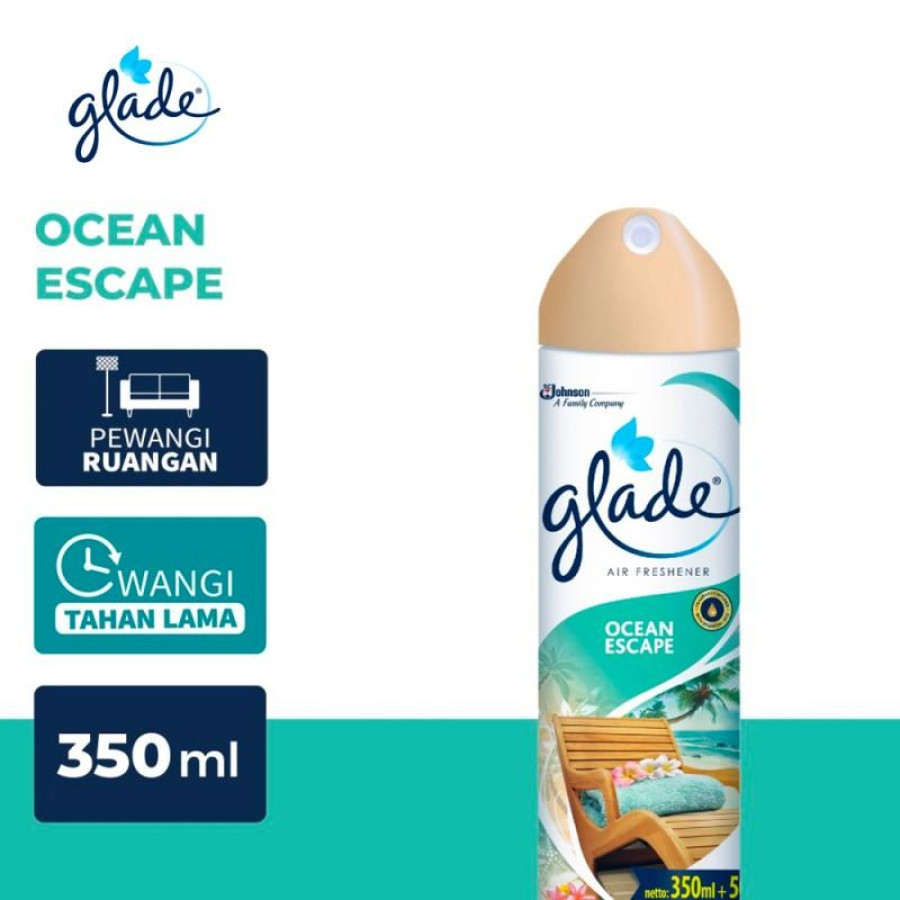 Glade Aerosol Air Freshener Spray Pengharum Pewangi Ruangan - 350 ml - samping